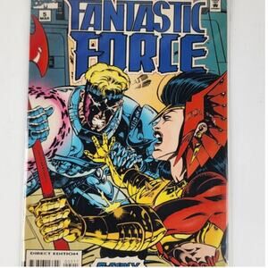 Vintage 1990's Marvel Comics Fantastic Force #5 Comic Book (Not Graded) GC